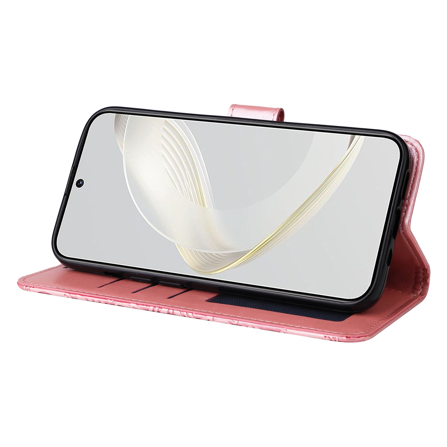 For Huawei nova 11 Wallet Flip Protective Cover PU Leather Sunflower Imprinted Stand Phone Case