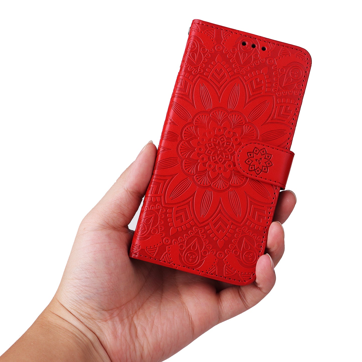 For Huawei nova 11 Wallet Flip Protective Cover PU Leather Sunflower Imprinted Stand Phone Case