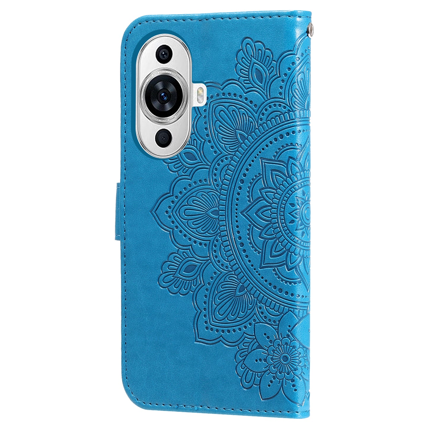 For Huawei nova 11 Flip Stand PU Leather Case Flower Imprinting Wallet Phone Cover