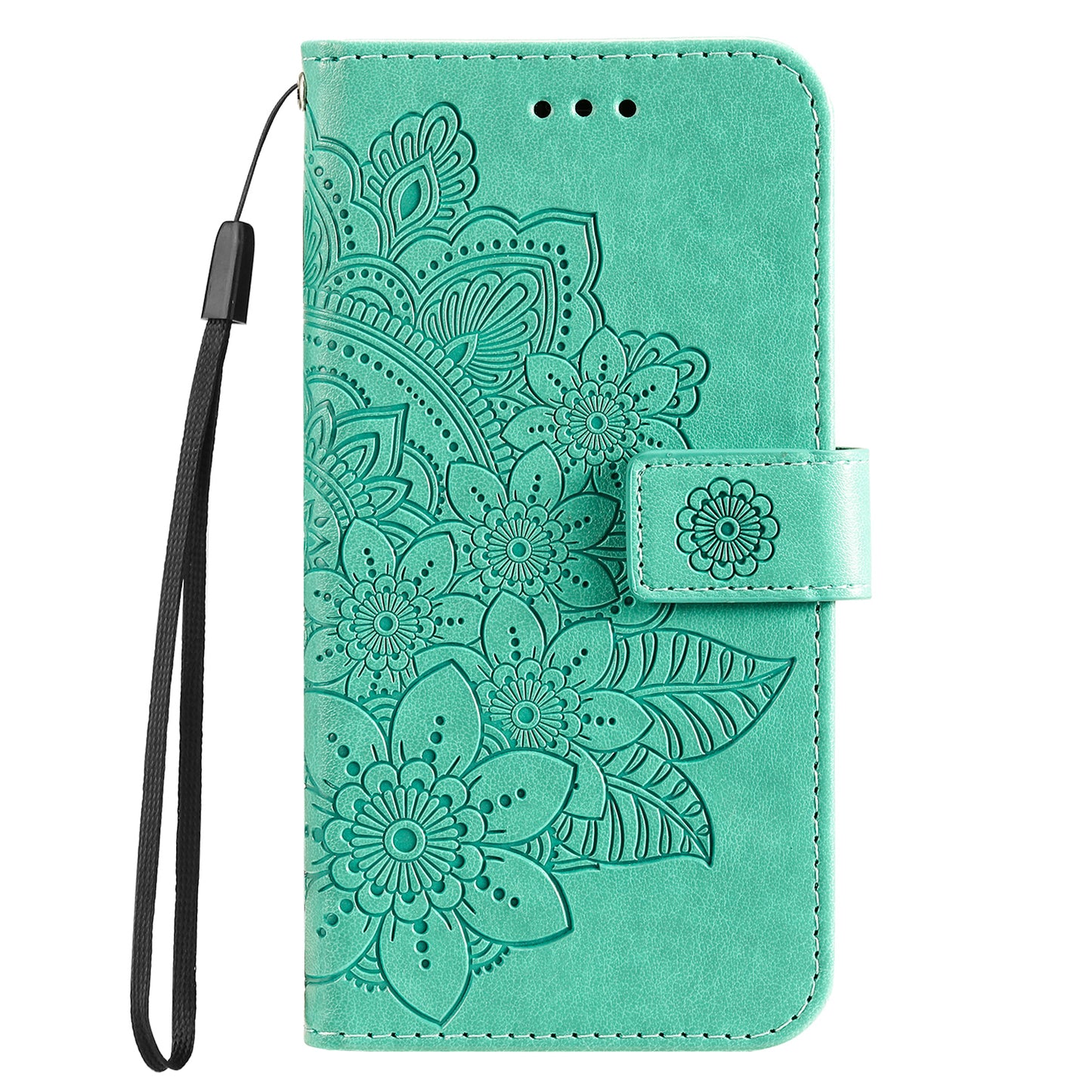 For Huawei nova 11 Flip Stand PU Leather Case Flower Imprinting Wallet Phone Cover