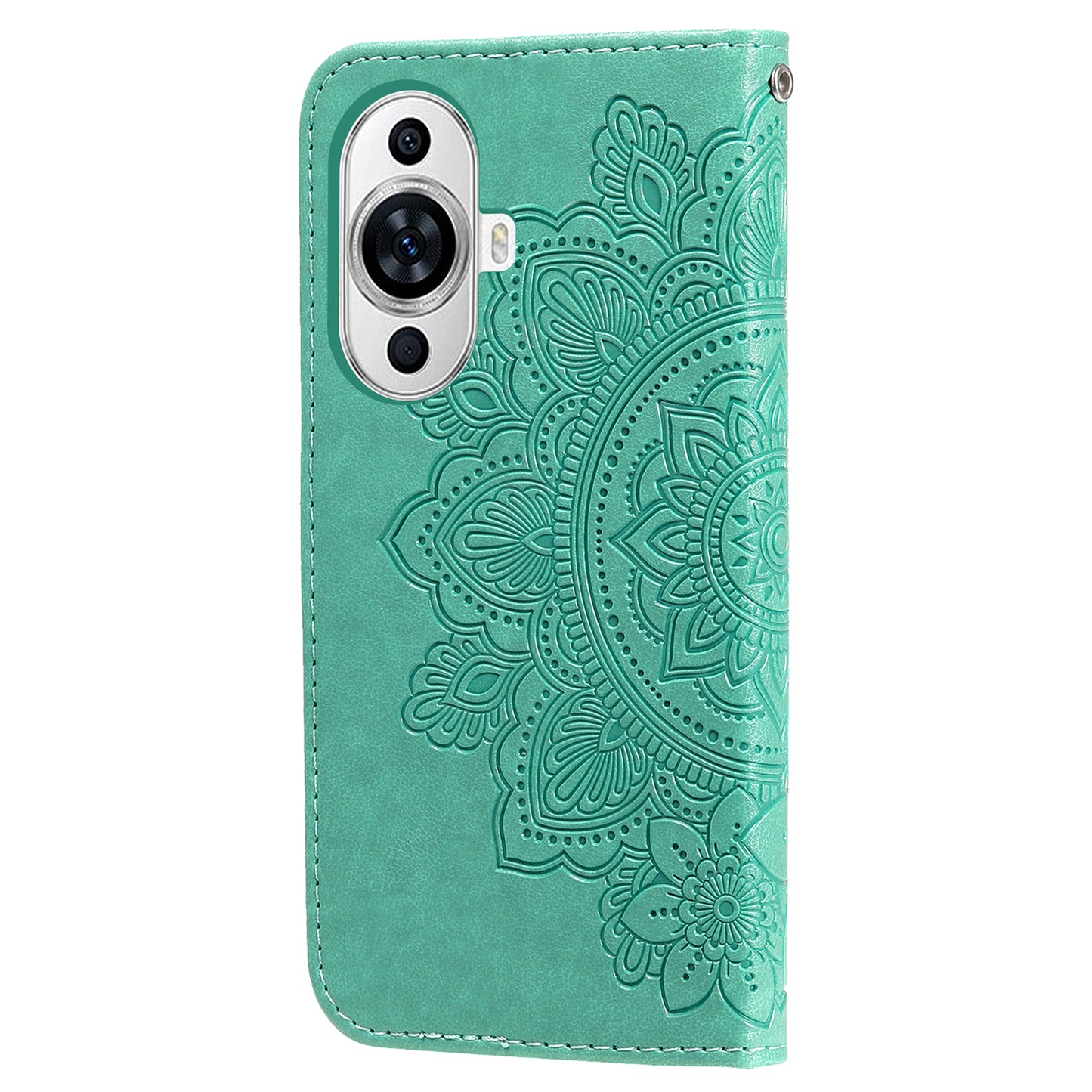 For Huawei nova 11 Flip Stand PU Leather Case Flower Imprinting Wallet Phone Cover