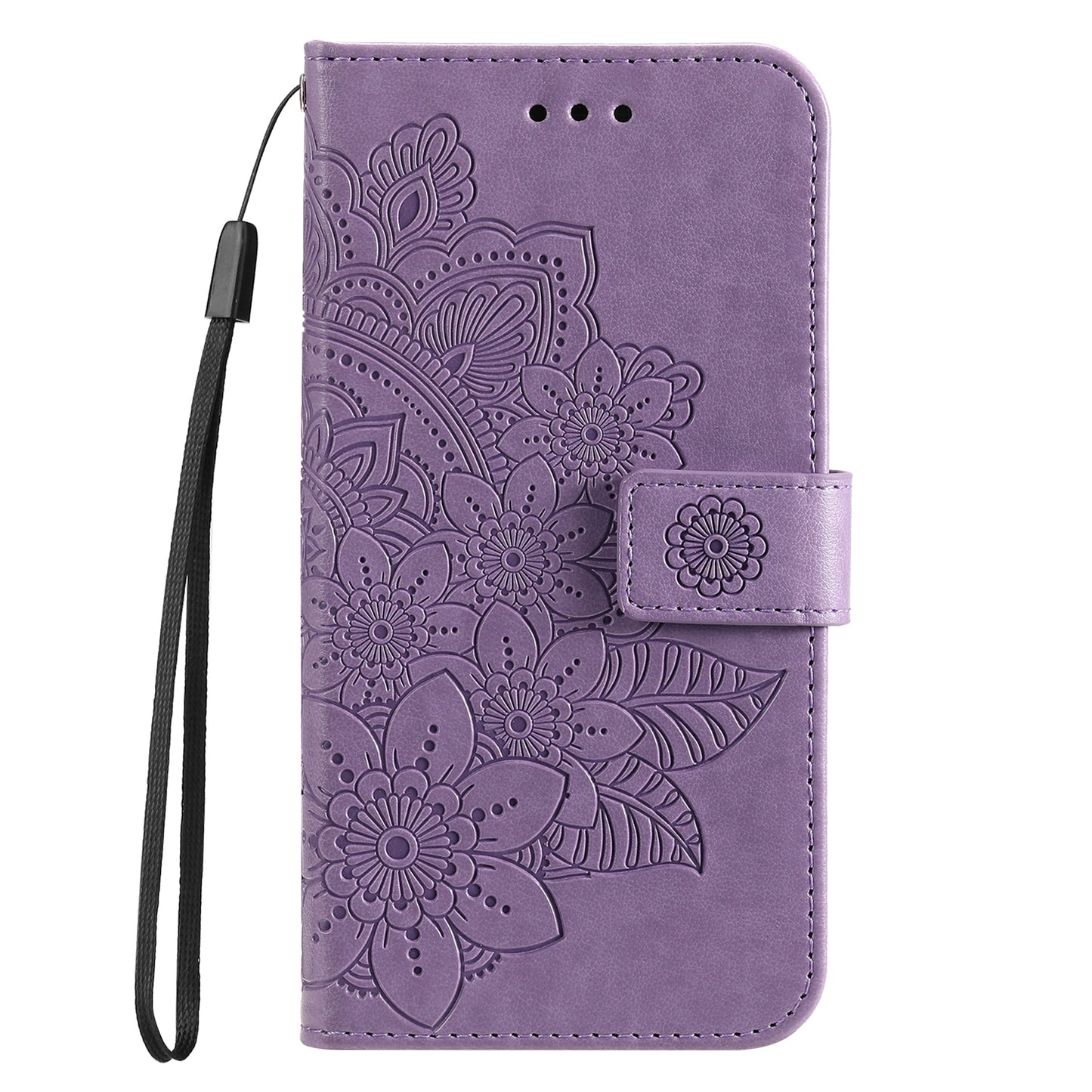 For Huawei nova 11 Flip Stand PU Leather Case Flower Imprinting Wallet Phone Cover