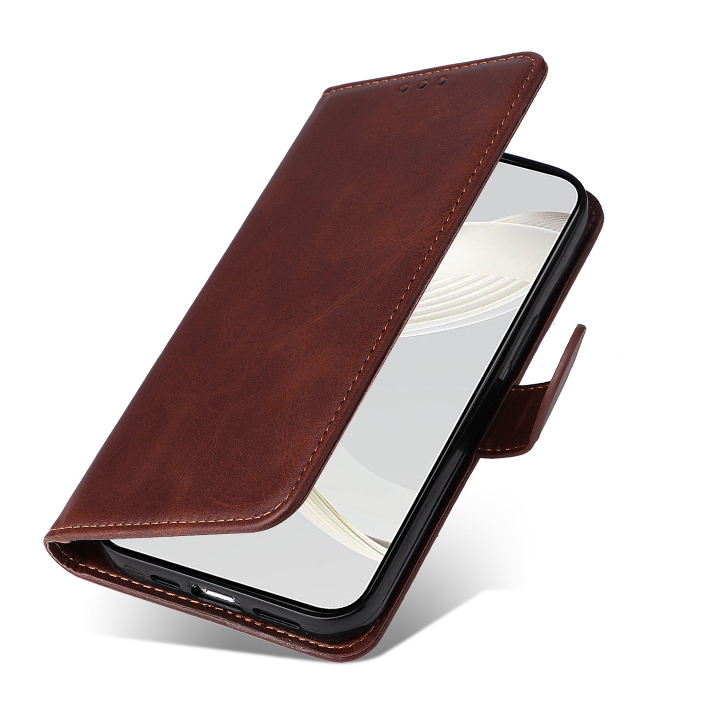 For Huawei nova 11 Wallet Case PU Leather Calf Texture Flip Stand Phone Cover