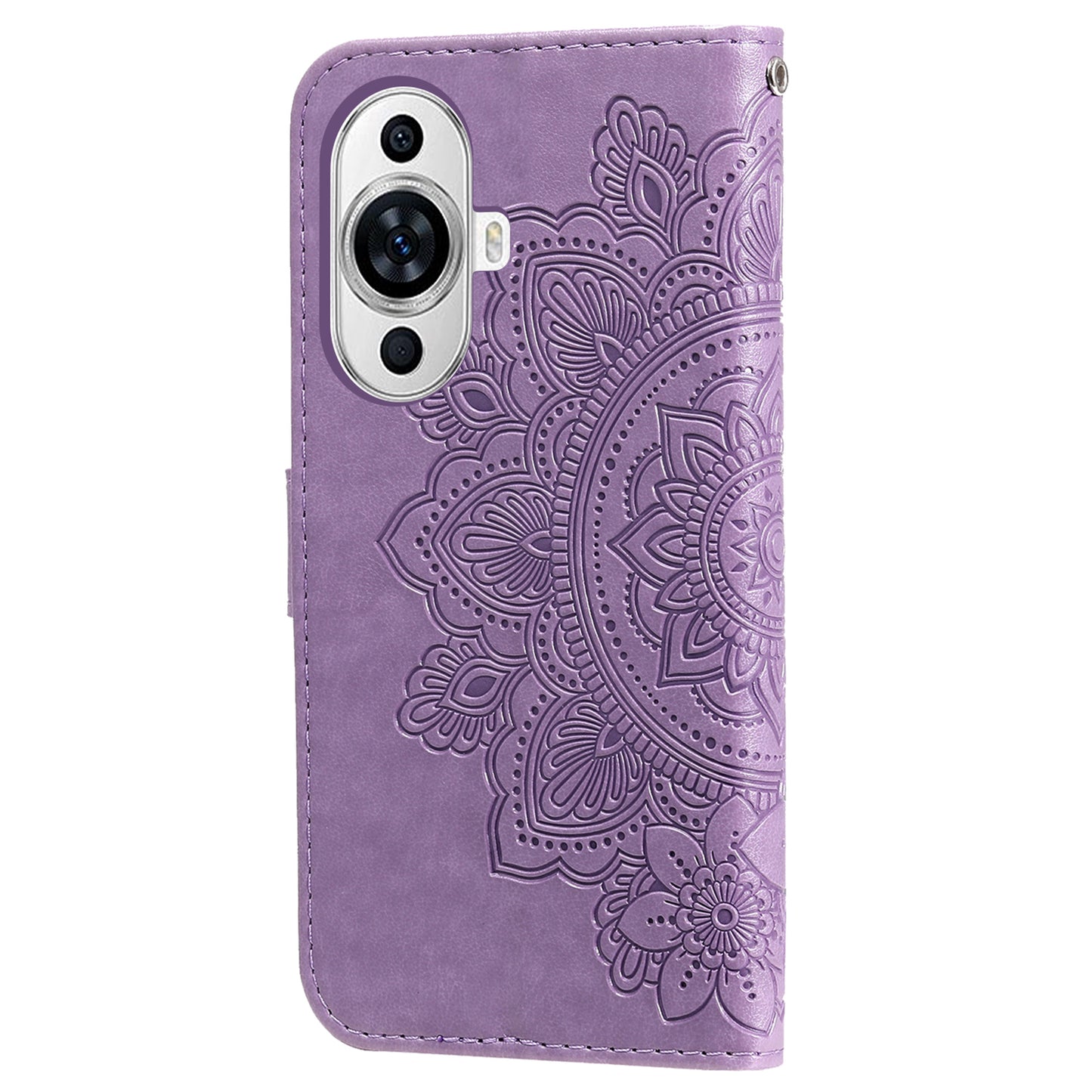 For Huawei nova 11 Pro / nova 11 Ultra PU Leather Flip Folio Wallet Case Flower Imprinting Stand Phone Cover