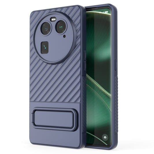 For Oppo Find X6 Anti-drop Cover Soft TPU Kickstand Phone Case