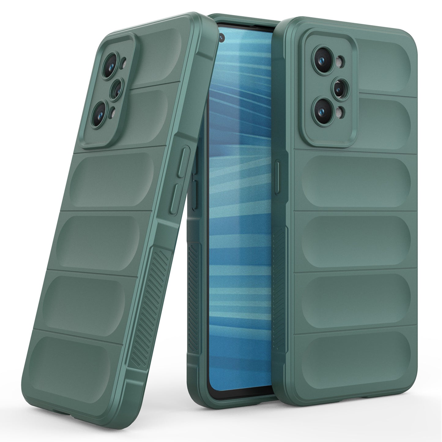 For Realme GT2 Soft TPU Rugged Phone Case Drop-Proof Protective Cover