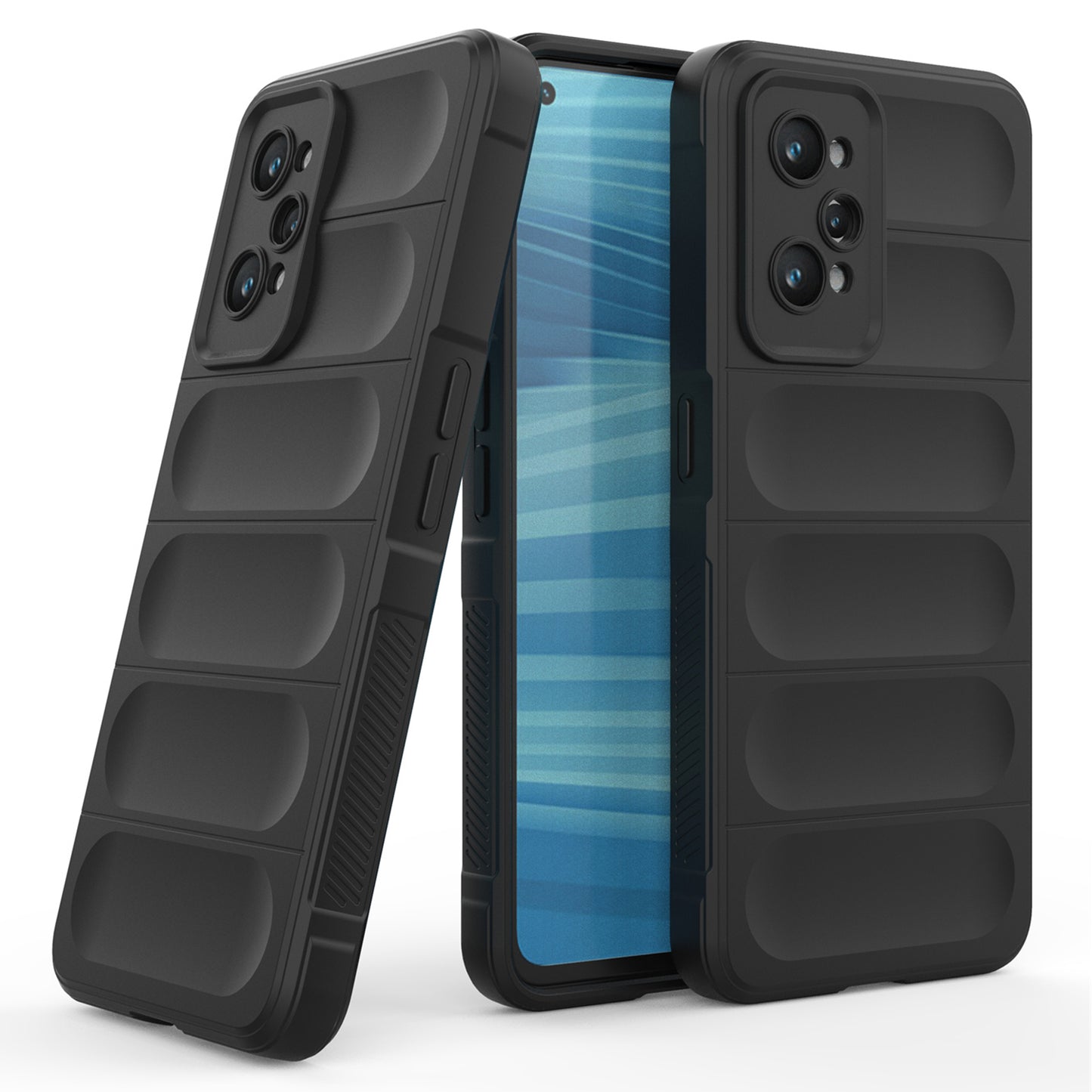 For Realme GT2 Soft TPU Rugged Phone Case Drop-Proof Protective Cover