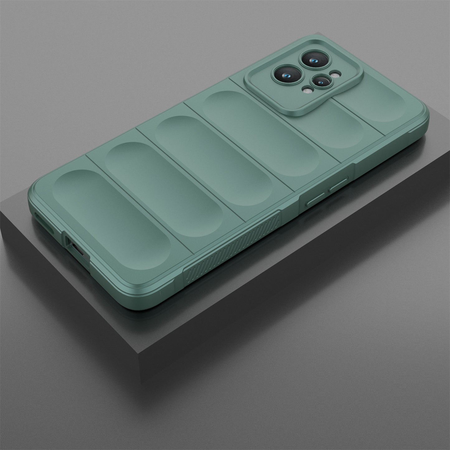 For Realme GT2 Pro Rugged Back Phone Case Shock-Absorption Flexible TPU Cover