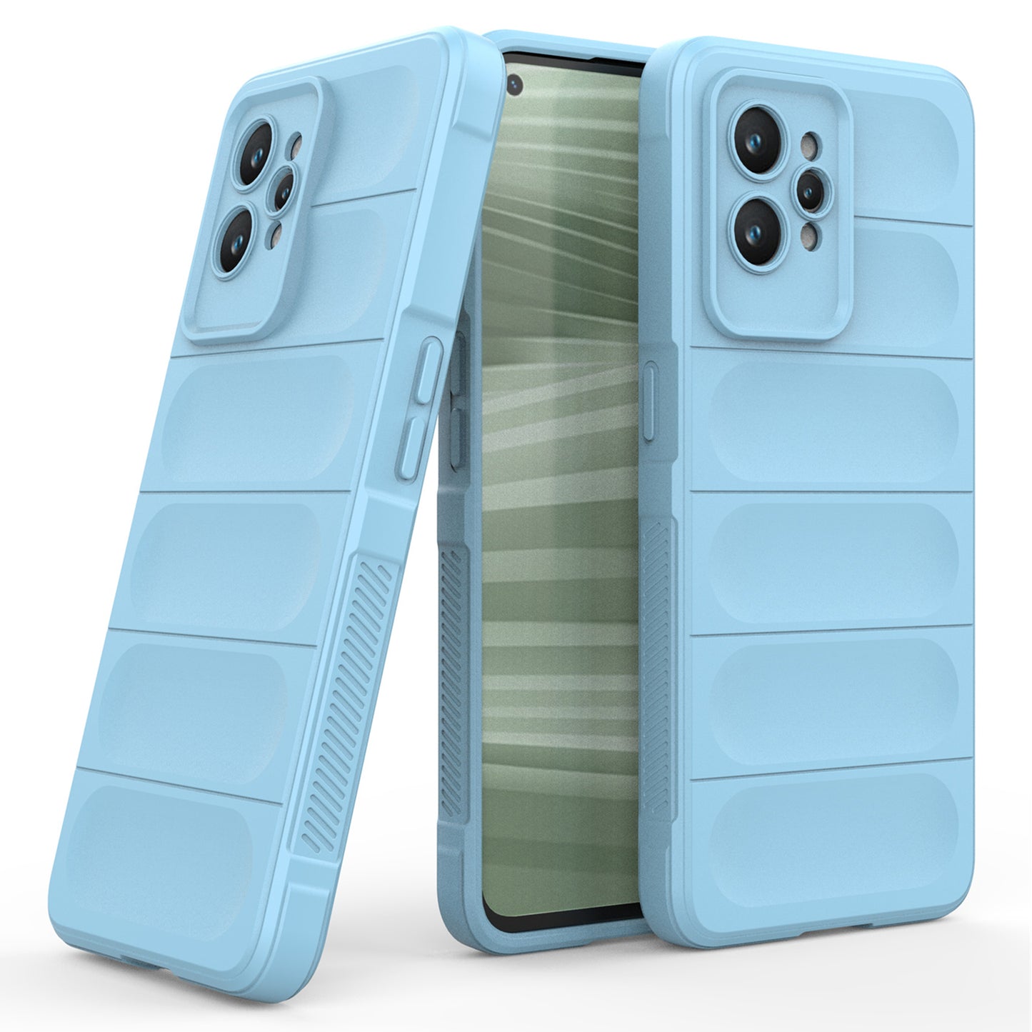For Realme GT2 Pro Rugged Back Phone Case Shock-Absorption Flexible TPU Cover