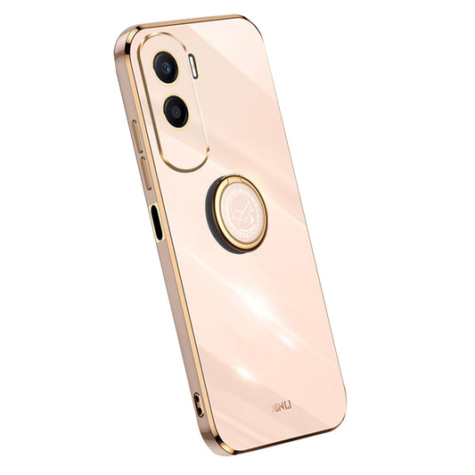 XINLI For Honor X50i 5G / 90 Lite 5G Phone TPU Case Ring Kickstand Electroplating Phone Cover