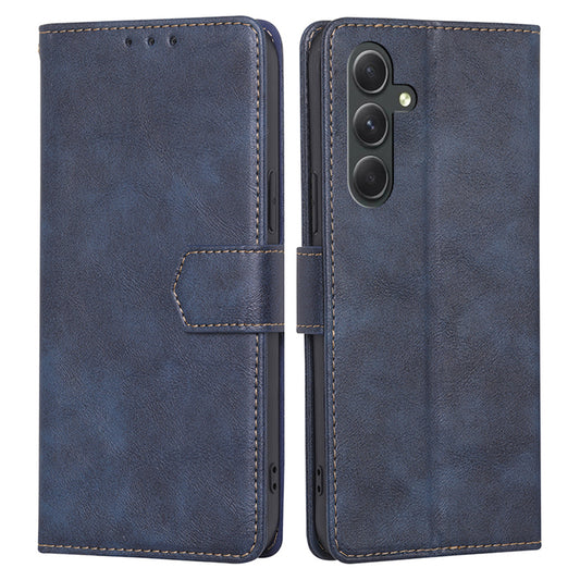 For Samsung Galaxy A54 5G Anti-Scratch Cowhide Texture Wallet Phone Case Leather RFID Blocking Stand Phone Cover