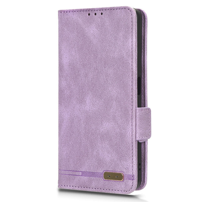 For Oppo A1 5G Wallet Stand Cover Hardware Decor Anti-scratch PU Leather Phone Case