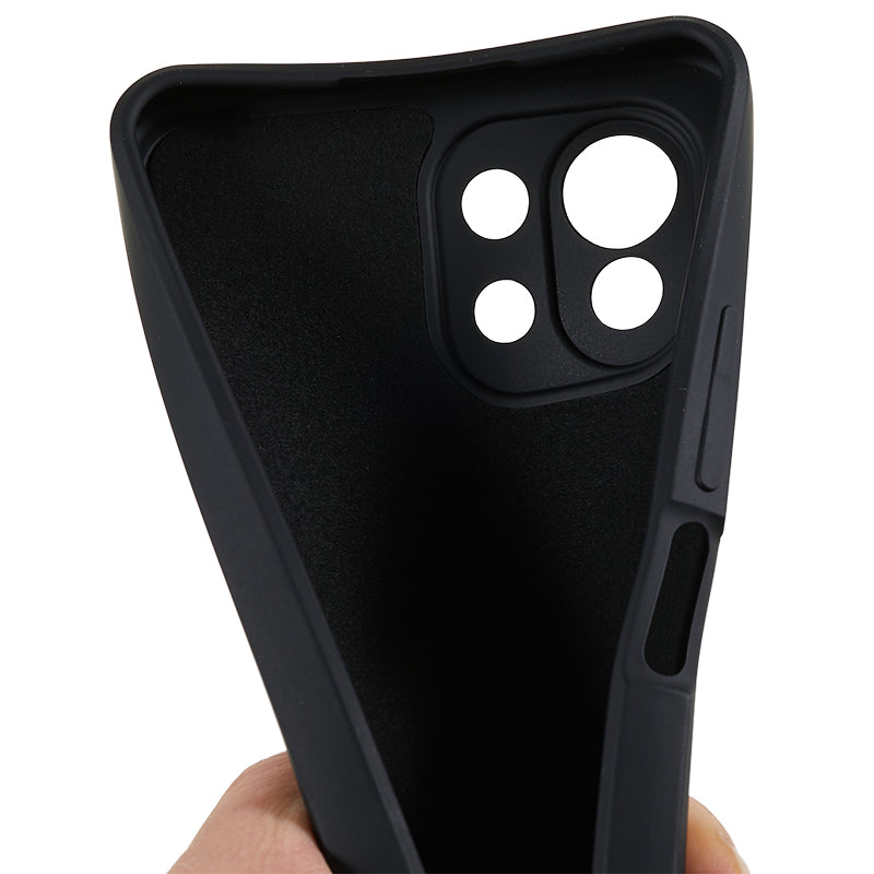 For Xiaomi 11 Lite 5G NE / Mi 11 Lite 5G / 4G Phone Case Soft Fiber Lining Rubberized TPU Cell Phone Cover