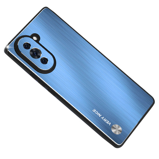 For Huawei nova 10 Pro 4G Brushed Phone Case TPU Frame Aluminium Alloy Back Armor Cover