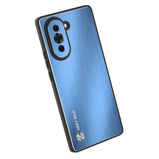 For Huawei nova 10 4G Brushed Metal Case Aluminium Alloy TPU Frame Drop Protection Phone Cover
