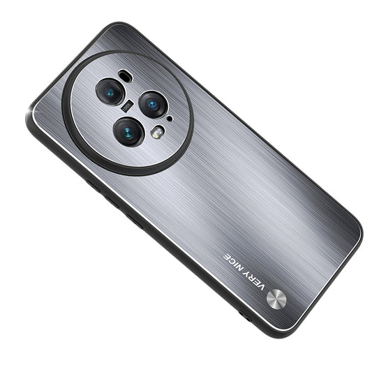 For Honor Magic5 Pro Anti-Scratch Brushed Phone Case Aluminium Alloy Back TPU Frame Defender Cover