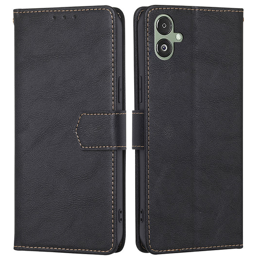For Samsung Galaxy F14 5G RFID Blocking Wallet Phone Case PU Leather Cowhide Texture Stand Cover