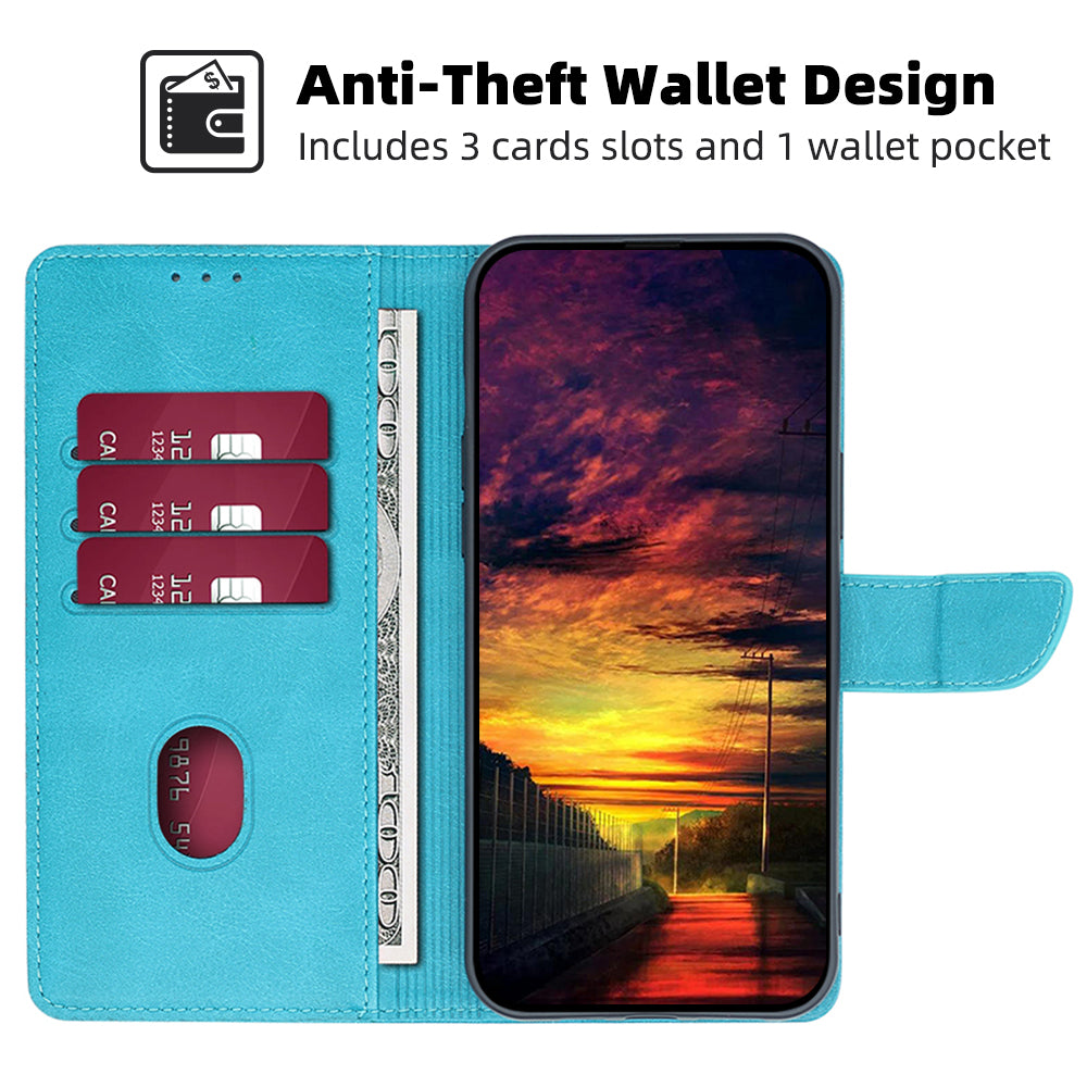 For Huawei nova 11 PU Leather Phone Case Flip Folio Wallet Stand Calf Texture Cover