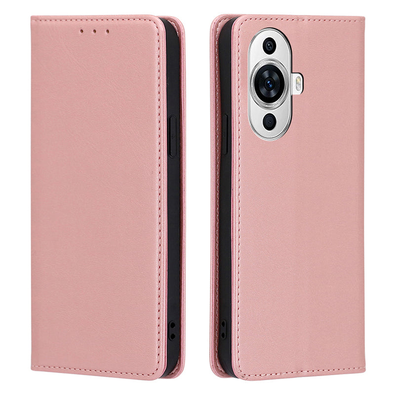 For Huawei nova 11 PU Leather Calf Texture Phone Case Stand Wallet Anti-drop Phone Cover