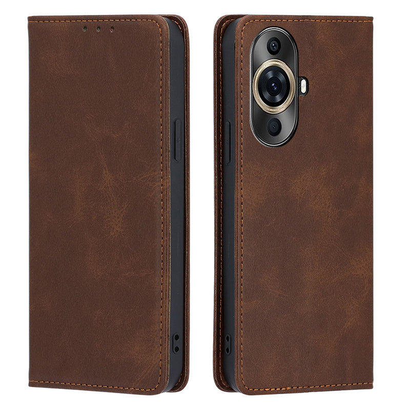 For Huawei nova 11 Pro / nova 11 Ultra Phone Wallet Case PU Leather Calf Texture Phone Stand Cover