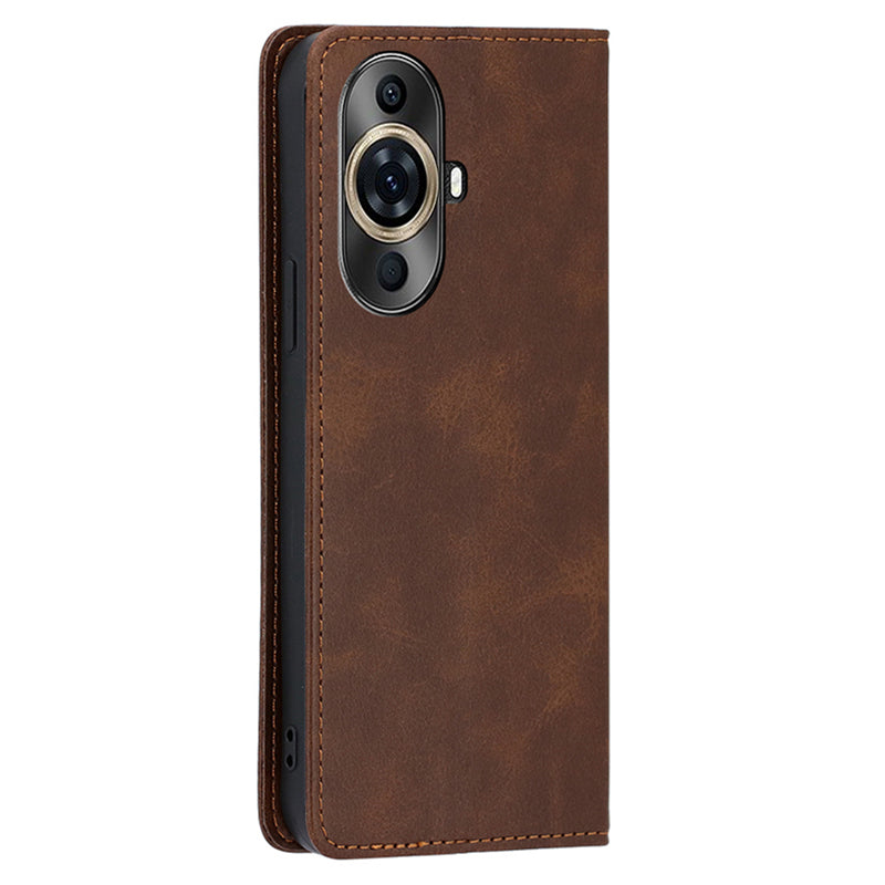For Huawei nova 11 Pro / nova 11 Ultra Phone Wallet Case PU Leather Calf Texture Phone Stand Cover