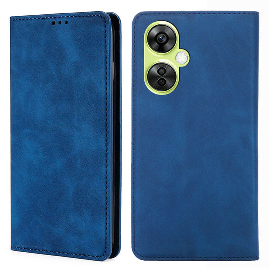 For OnePlus Nord CE 3 Lite 5G / Nord N30 5G PU Leather Cell Phone Case Skin-touch Feeling Card Holder Flip Phone Cover