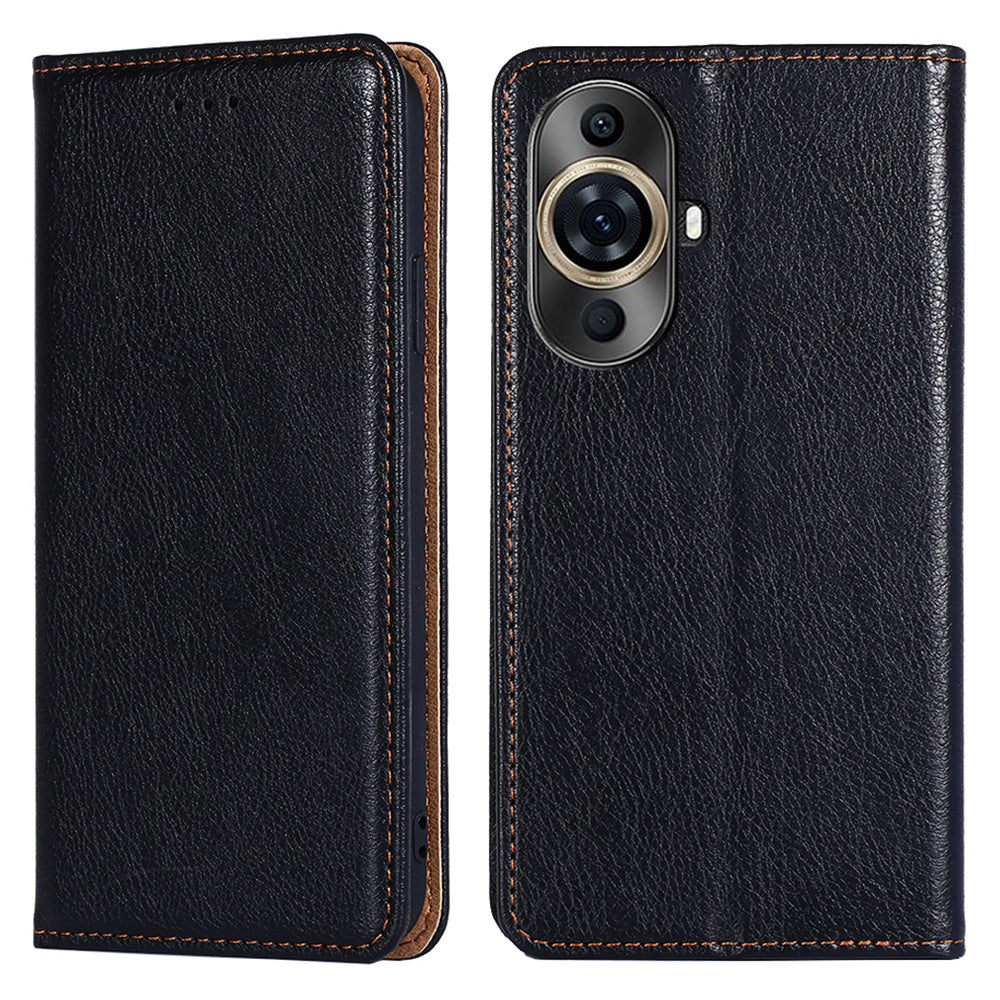 For Huawei nova 11 Pro / nova 11 Ultra Solid Color Wallet Case Stand Magnetic Closure Leather Phone Cover