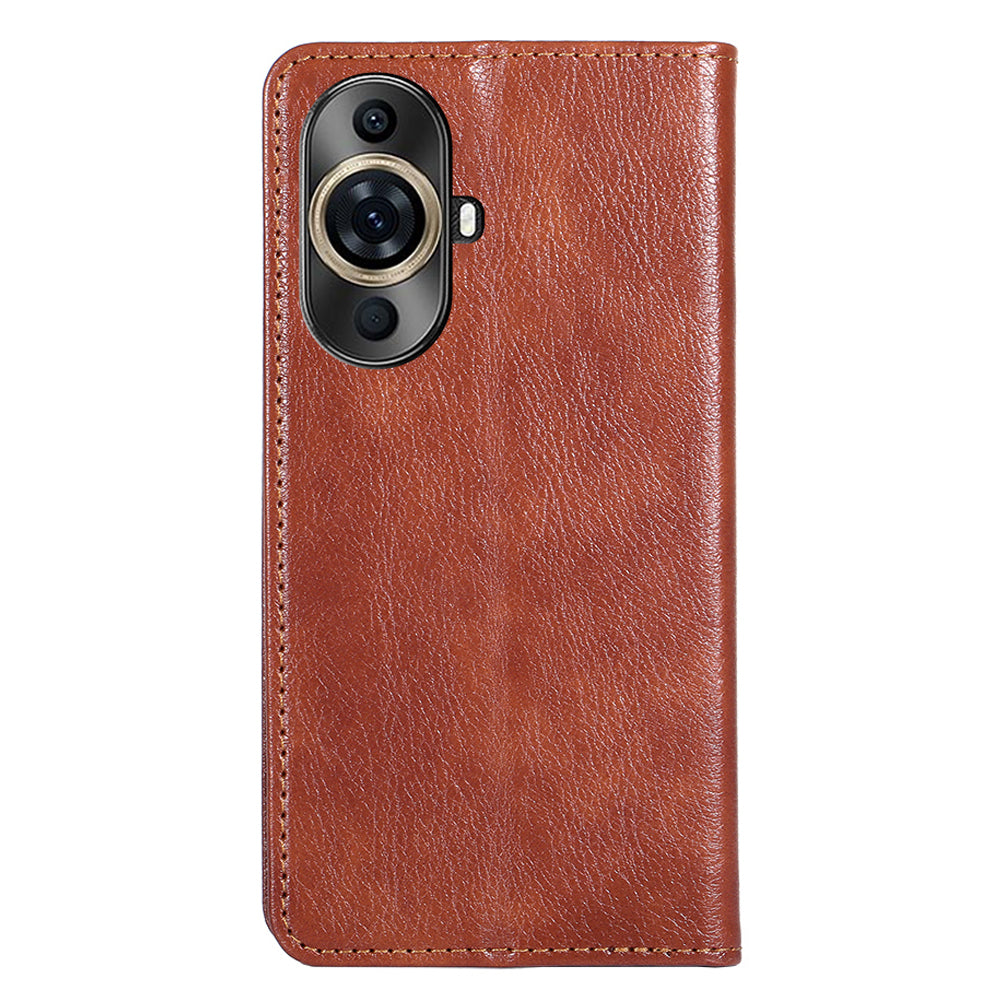For Huawei nova 11 Pro / nova 11 Ultra Solid Color Wallet Case Stand Magnetic Closure Leather Phone Cover