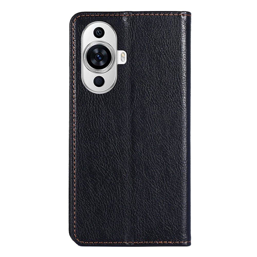For Huawei nova 11 Magnetic Phone Case Stand Wallet Solid Color PU Leather Phone Cover