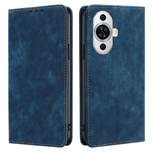 For Huawei nova 11 RFID Blocking Case Stand Wallet PU Leather Bump Proof Cellphone Cover