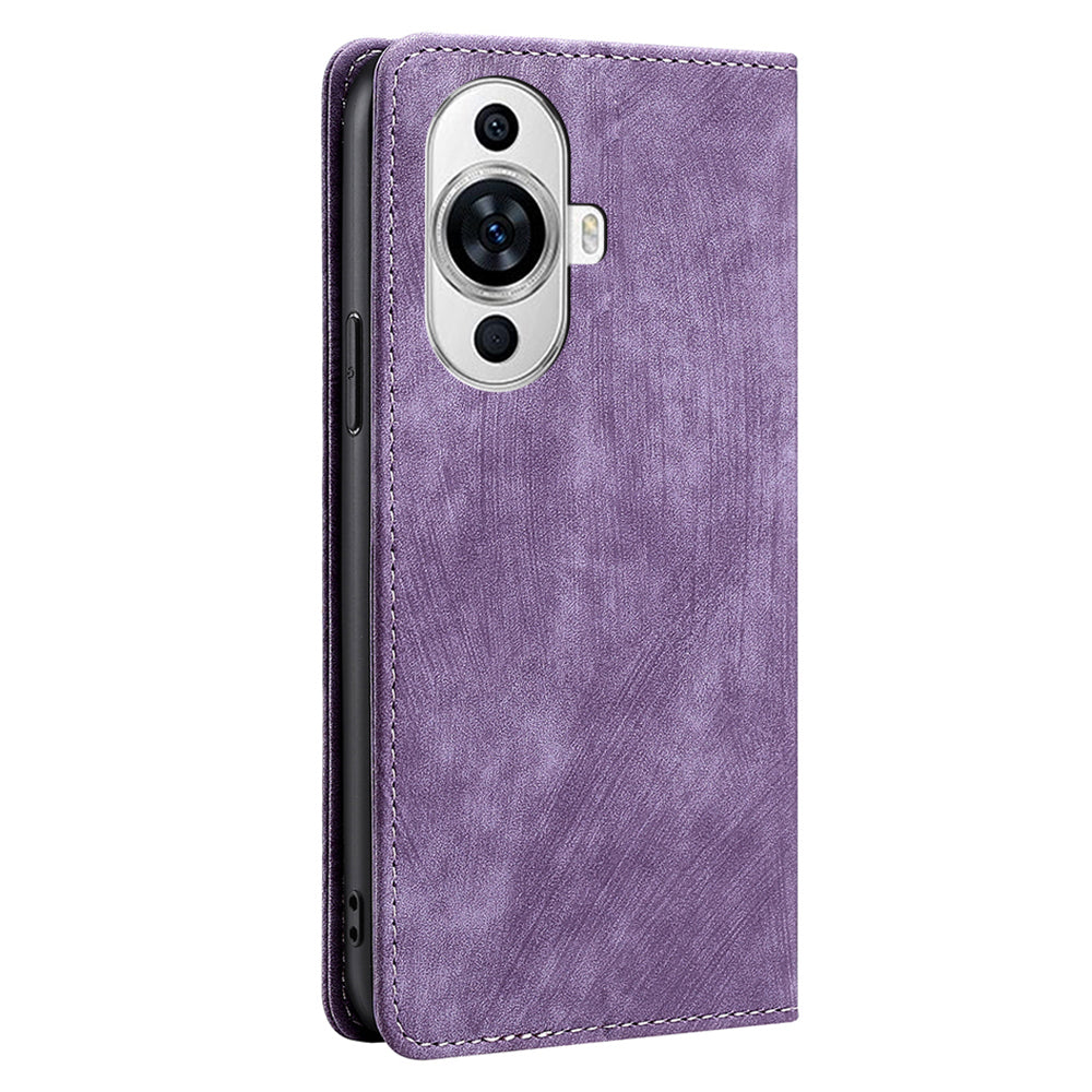 For Huawei nova 11 RFID Blocking Case Stand Wallet PU Leather Bump Proof Cellphone Cover