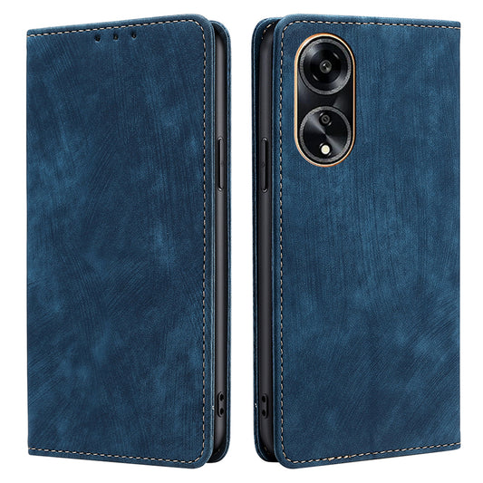 For Oppo A1 5G / A98 5G / F23 5G Protective Cover Case RFID Blocking Wallet PU Leather Stand Phone Cover