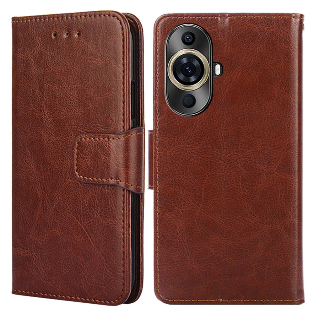 For Huawei nova 11 Pro / nova 11 Ultra Textured Leather Wallet Stand Cover Shockproof Phone Case