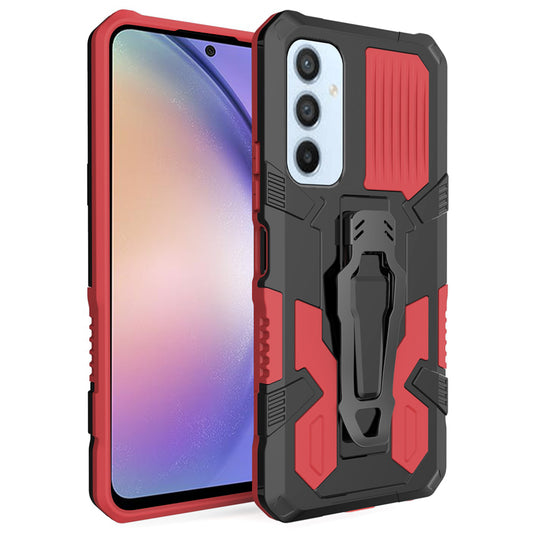 MechWarrior Project For Samsung Galaxy A54 5G Kickstand Belt Clip Cover TPU+PC Phone Case