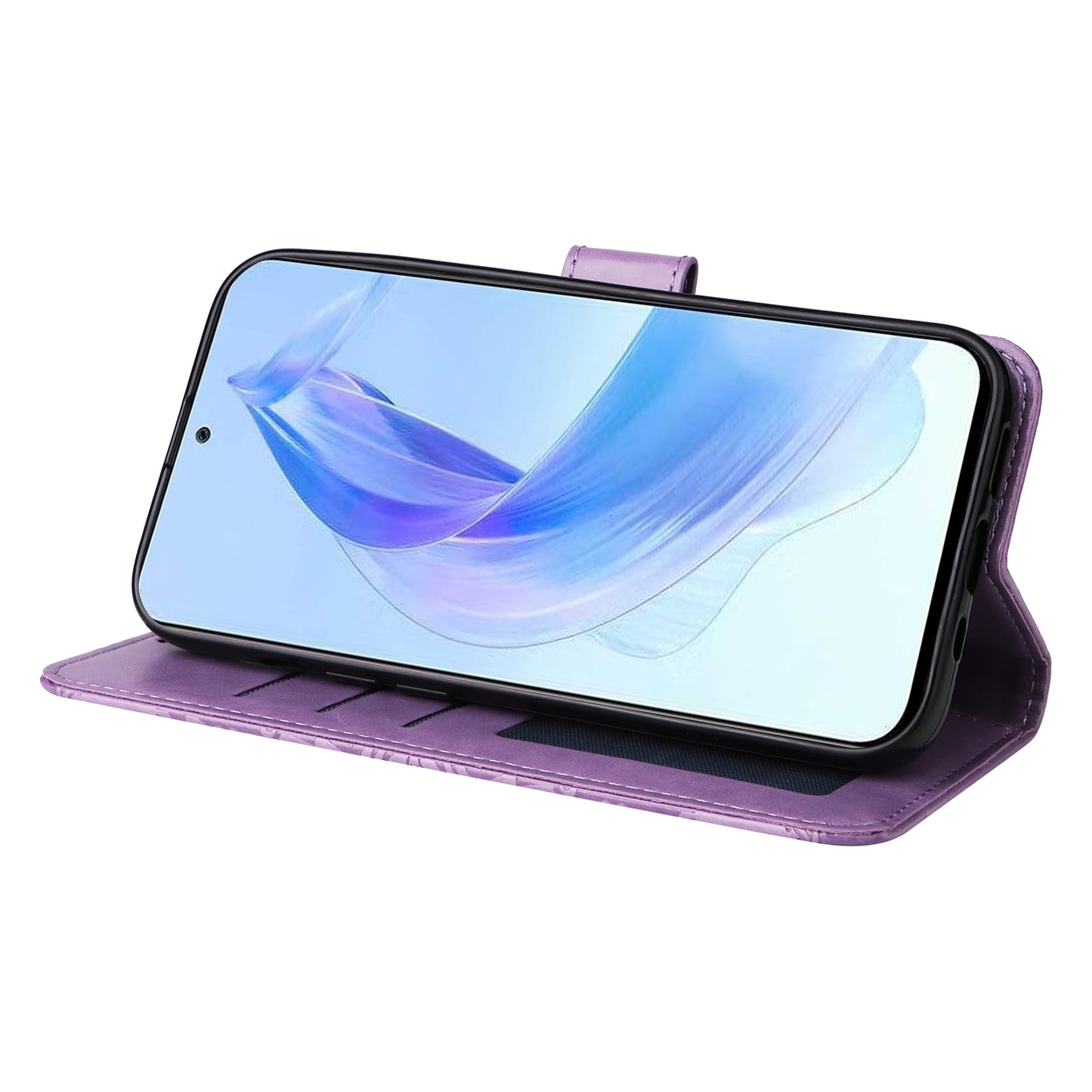 For Honor X50i 5G / 90 Lite 5G Anti-Scratch Wallet Case Sunflower Imprinted Phone Flip Stand PU Leather Cover