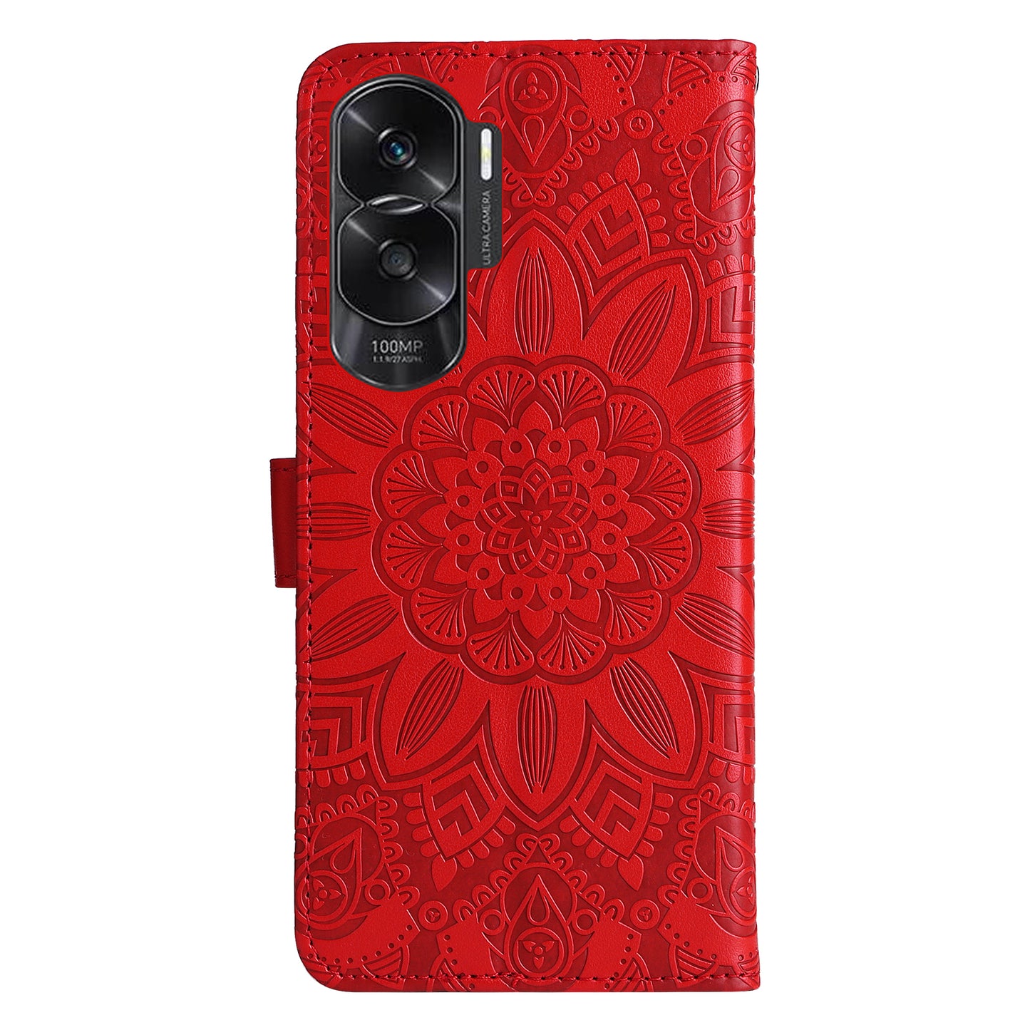 For Honor X50i 5G / 90 Lite 5G Anti-Scratch Wallet Case Sunflower Imprinted Phone Flip Stand PU Leather Cover