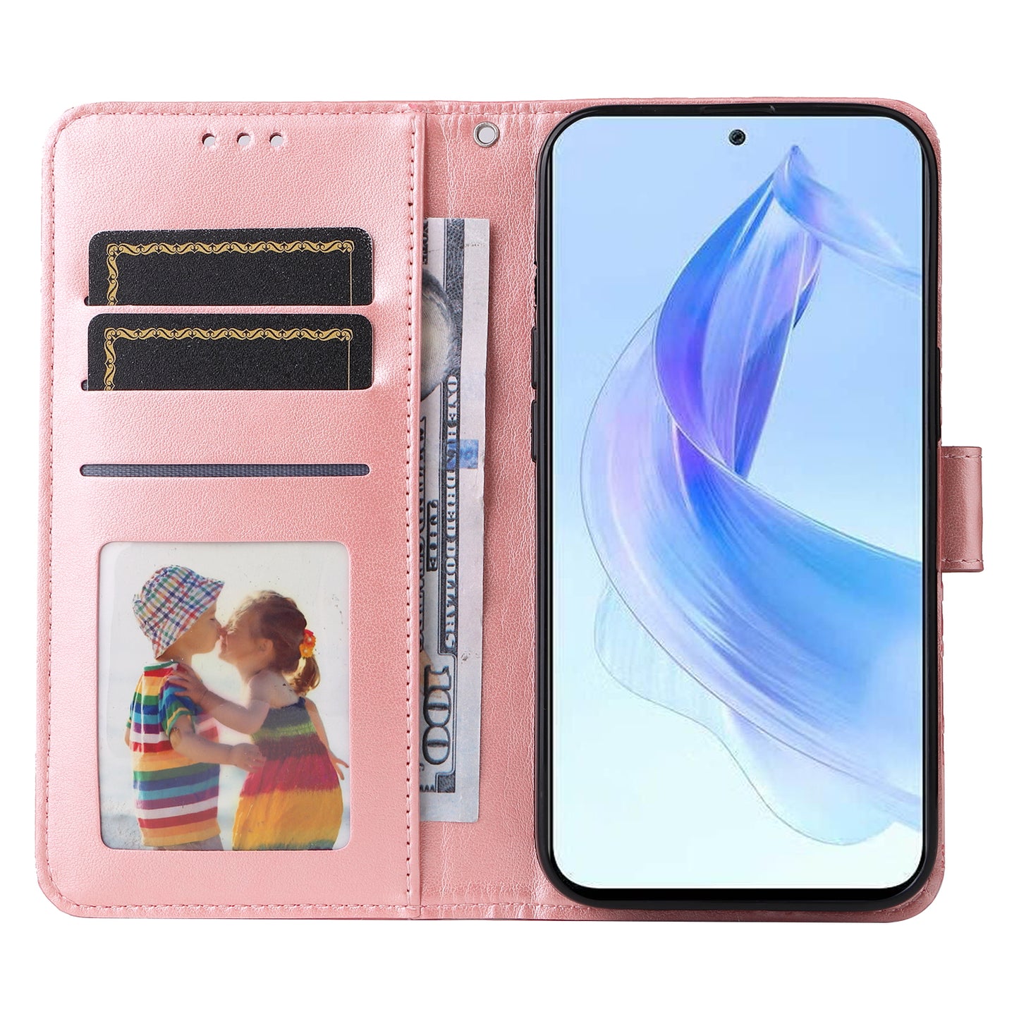 For Honor X50i 5G / 90 Lite 5G Anti-Scratch Wallet Case Sunflower Imprinted Phone Flip Stand PU Leather Cover