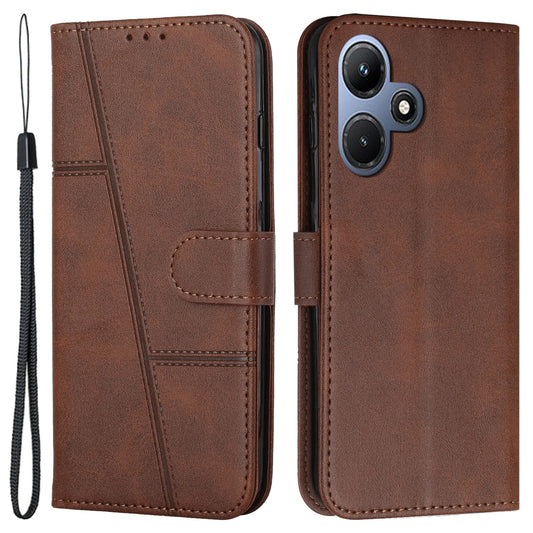 For Infinix Hot 30i Wallet Stand Phone Case Shockproof PU Leather Cell Phone Cover