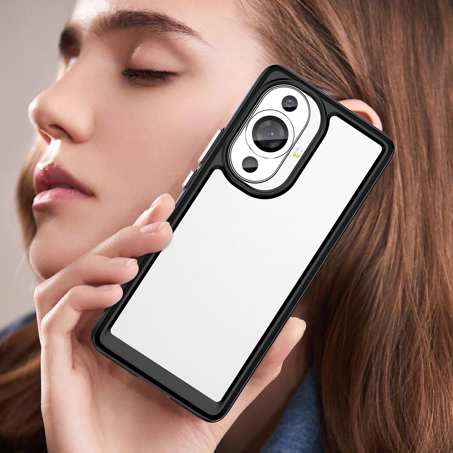 For Huawei nova 11 Pro / nova 11 Ultra Transparent Phone Case TPU+Acrylic Smartphone Cover