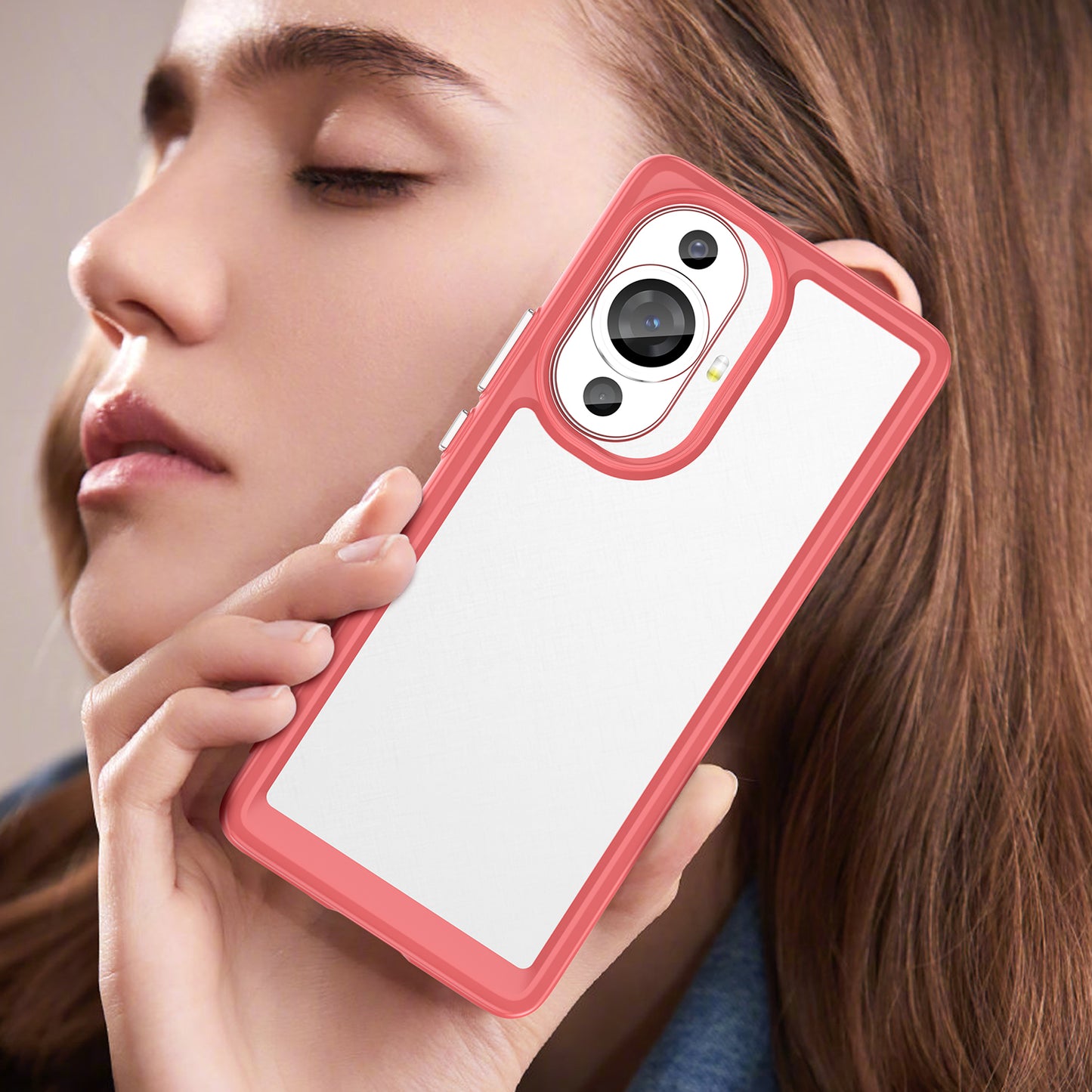 For Huawei nova 11 Pro / nova 11 Ultra Transparent Phone Case TPU+Acrylic Smartphone Cover
