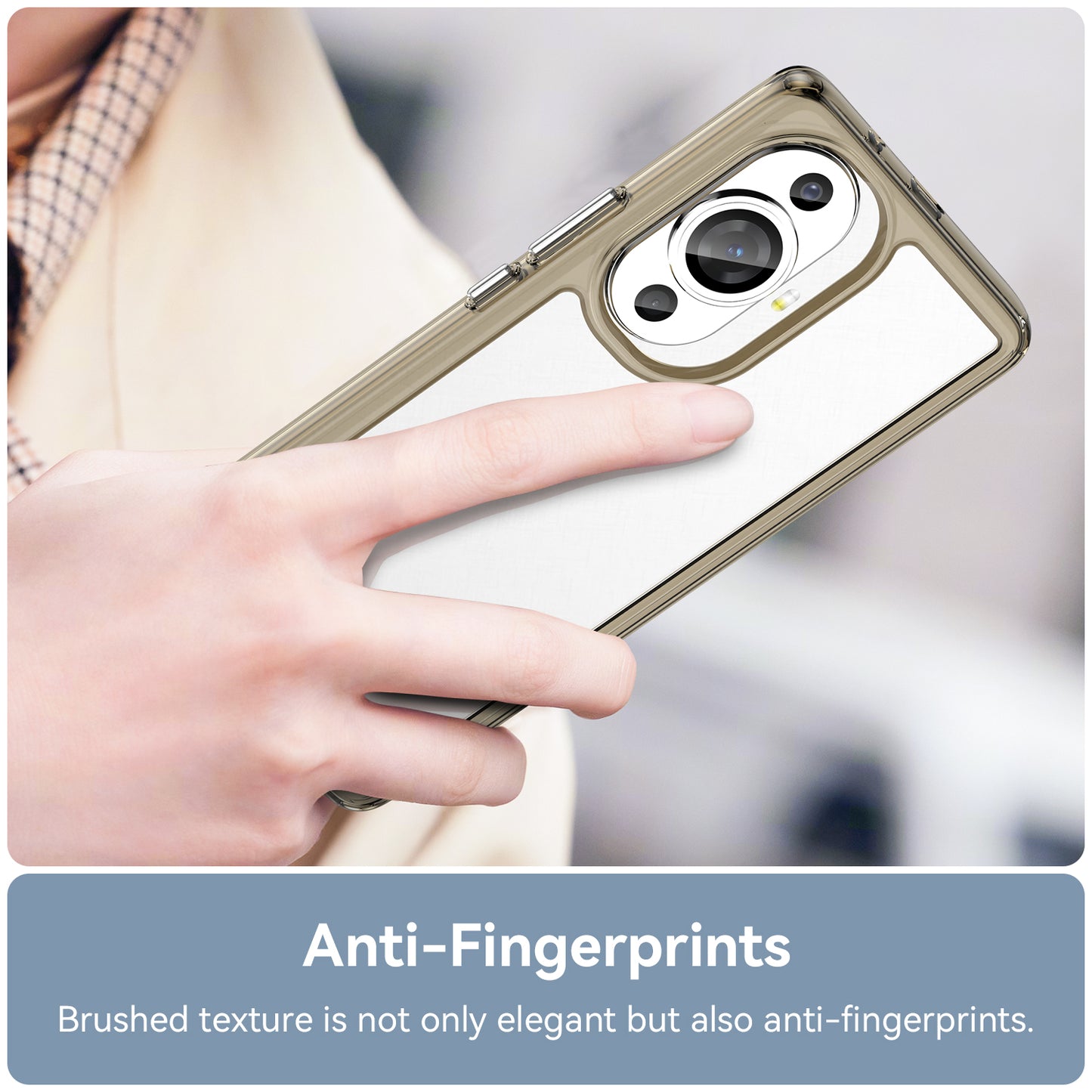 For Huawei nova 11 Pro / nova 11 Ultra Transparent Phone Case TPU+Acrylic Smartphone Cover