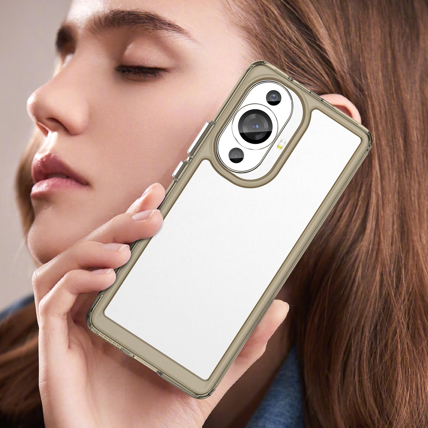 For Huawei nova 11 Pro / nova 11 Ultra Transparent Phone Case TPU+Acrylic Smartphone Cover
