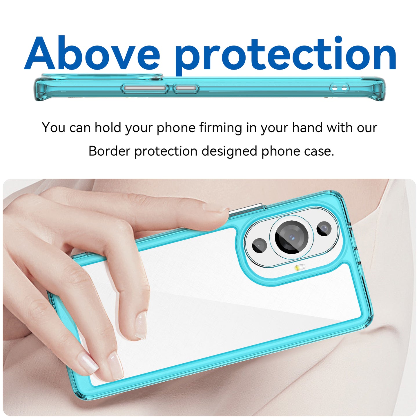 For Huawei nova 11 Pro / nova 11 Ultra Transparent Phone Case TPU+Acrylic Smartphone Cover