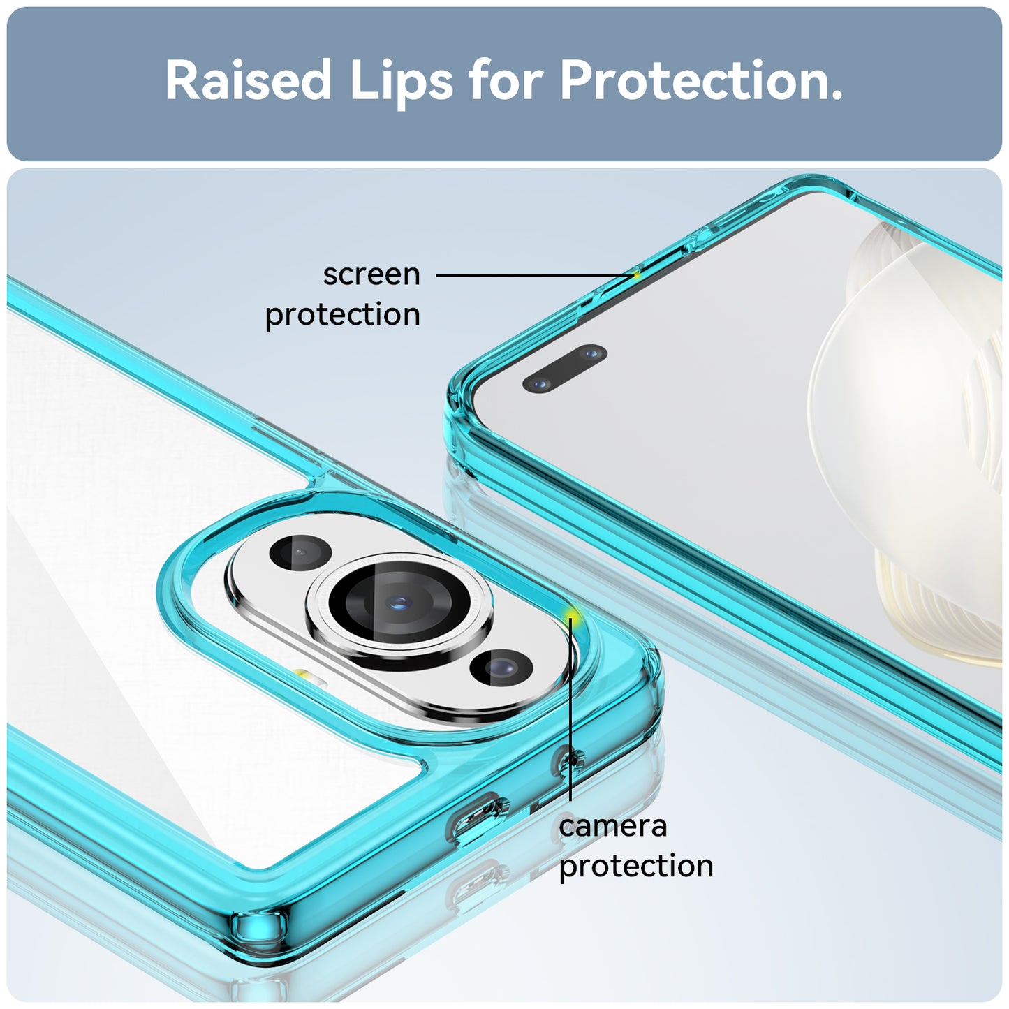 For Huawei nova 11 Pro / nova 11 Ultra Transparent Phone Case TPU+Acrylic Smartphone Cover