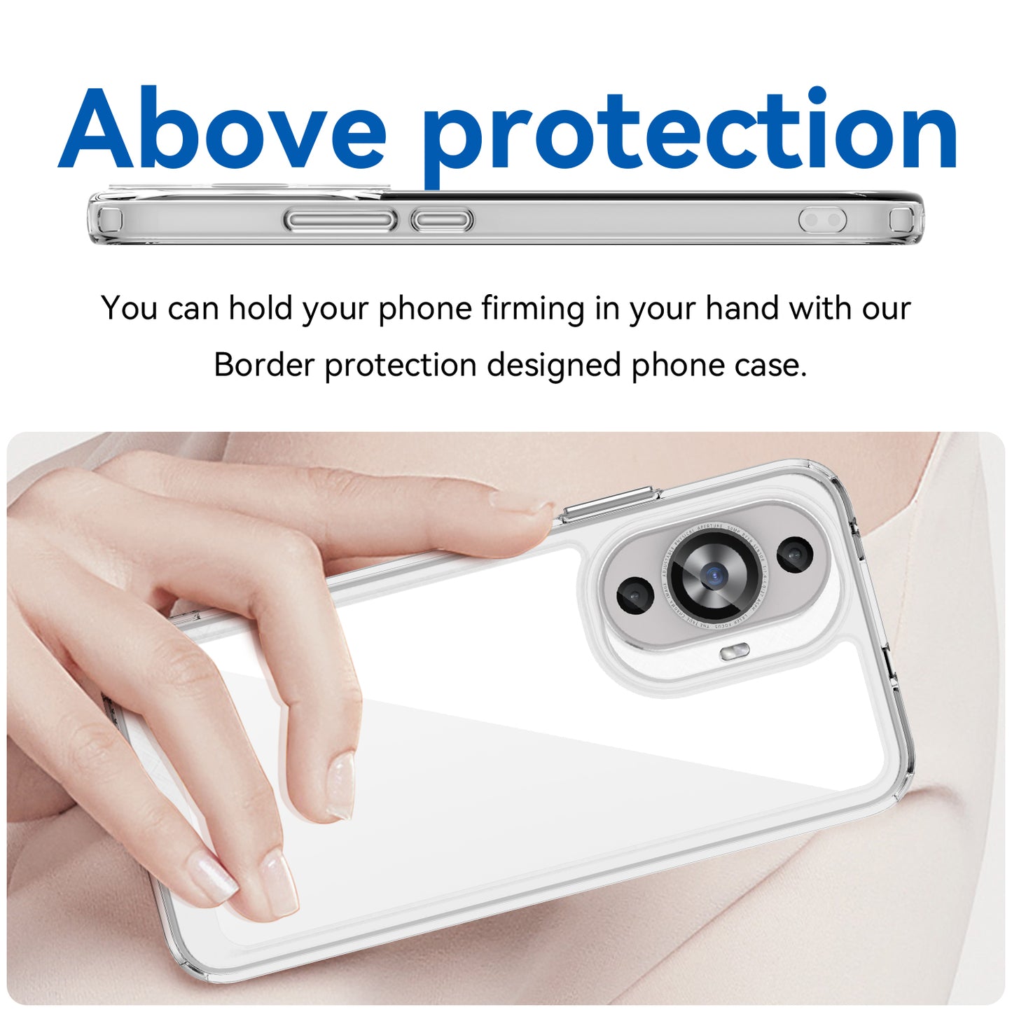 For Huawei nova 11 TPU+Acrylic Phone Case Drop-proof Transparent Phone Cover