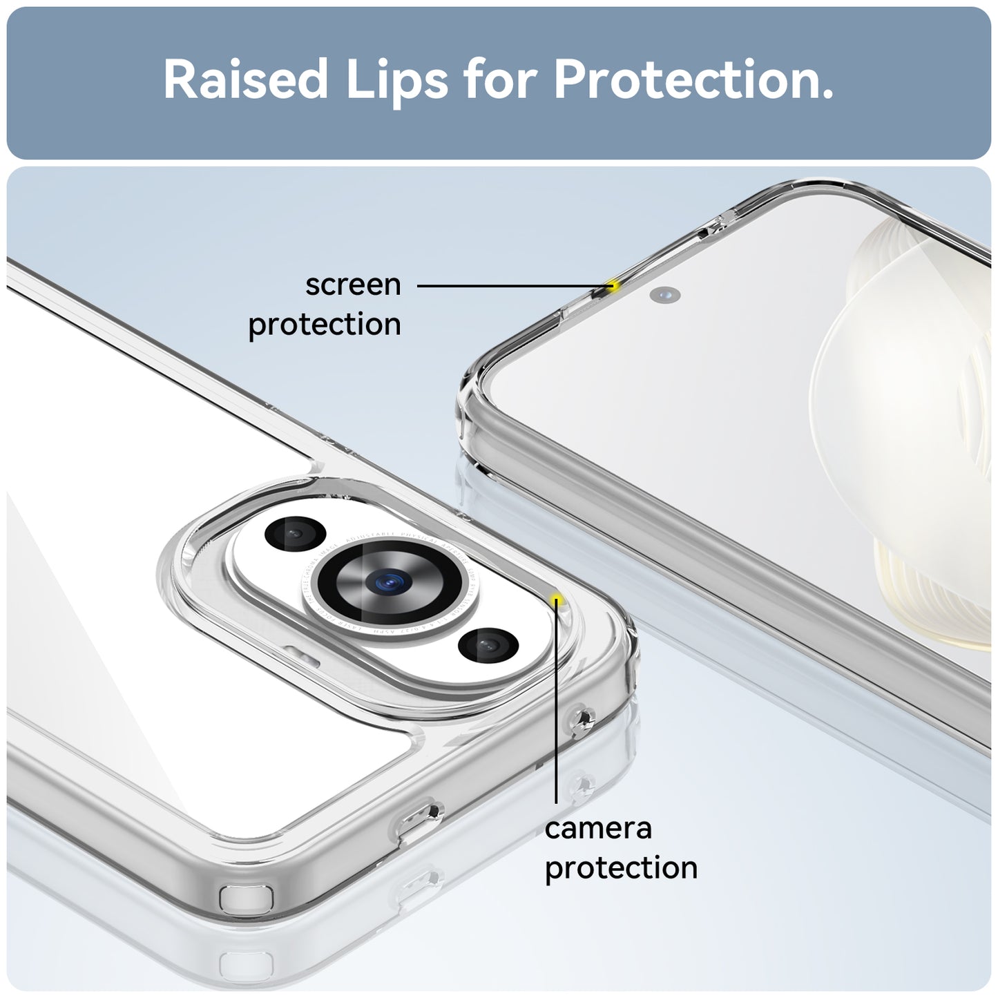 For Huawei nova 11 TPU+Acrylic Phone Case Drop-proof Transparent Phone Cover