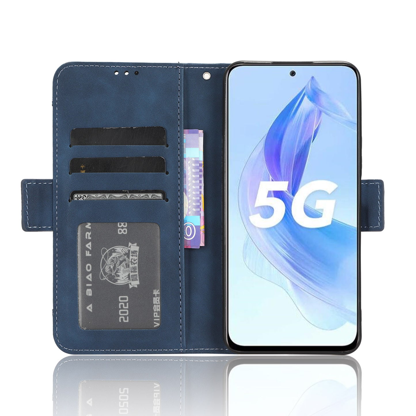 For Honor 90 Lite 5G / X50i 5G Multiple Card Slots Phone Case PU Leather Phone Cover with Stand Wallet
