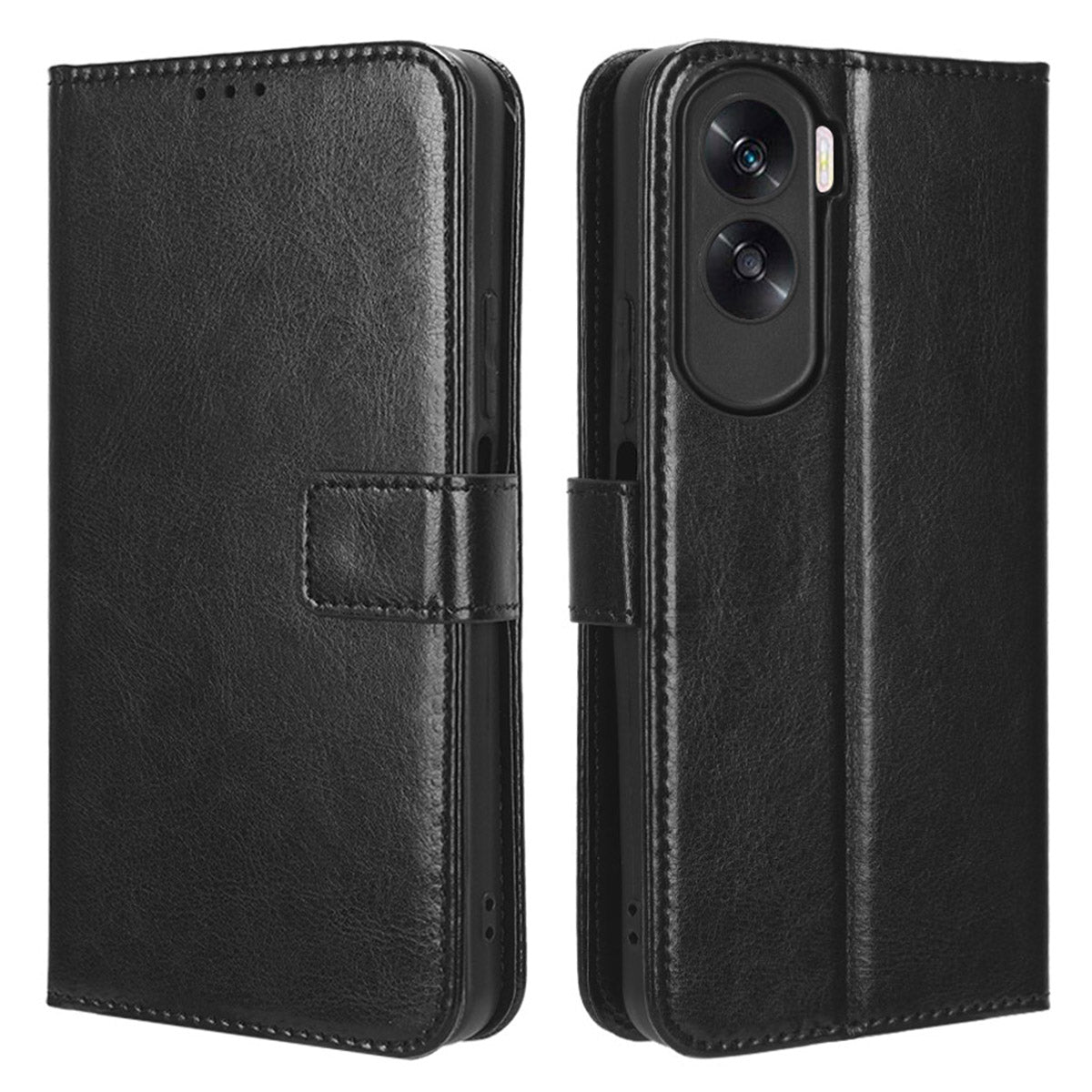 For Honor 90 Lite 5G / X50i 5G Crazy Horse Texture PU Leather Phone Wallet Case Stand Shockproof Cover