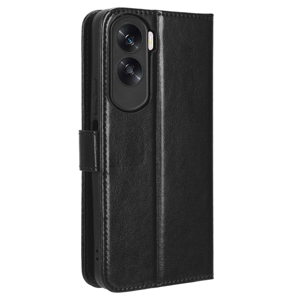 For Honor 90 Lite 5G / X50i 5G Crazy Horse Texture PU Leather Phone Wallet Case Stand Shockproof Cover