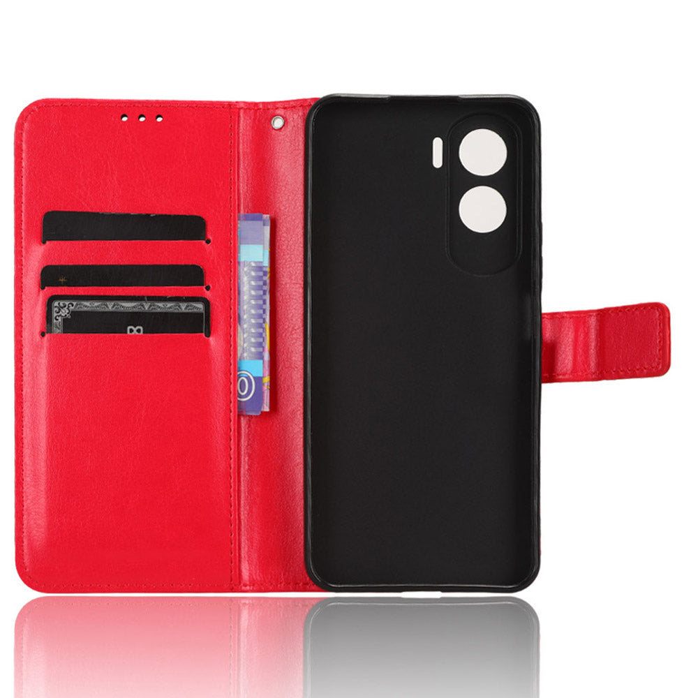 For Honor 90 Lite 5G / X50i 5G Crazy Horse Texture PU Leather Phone Wallet Case Stand Shockproof Cover